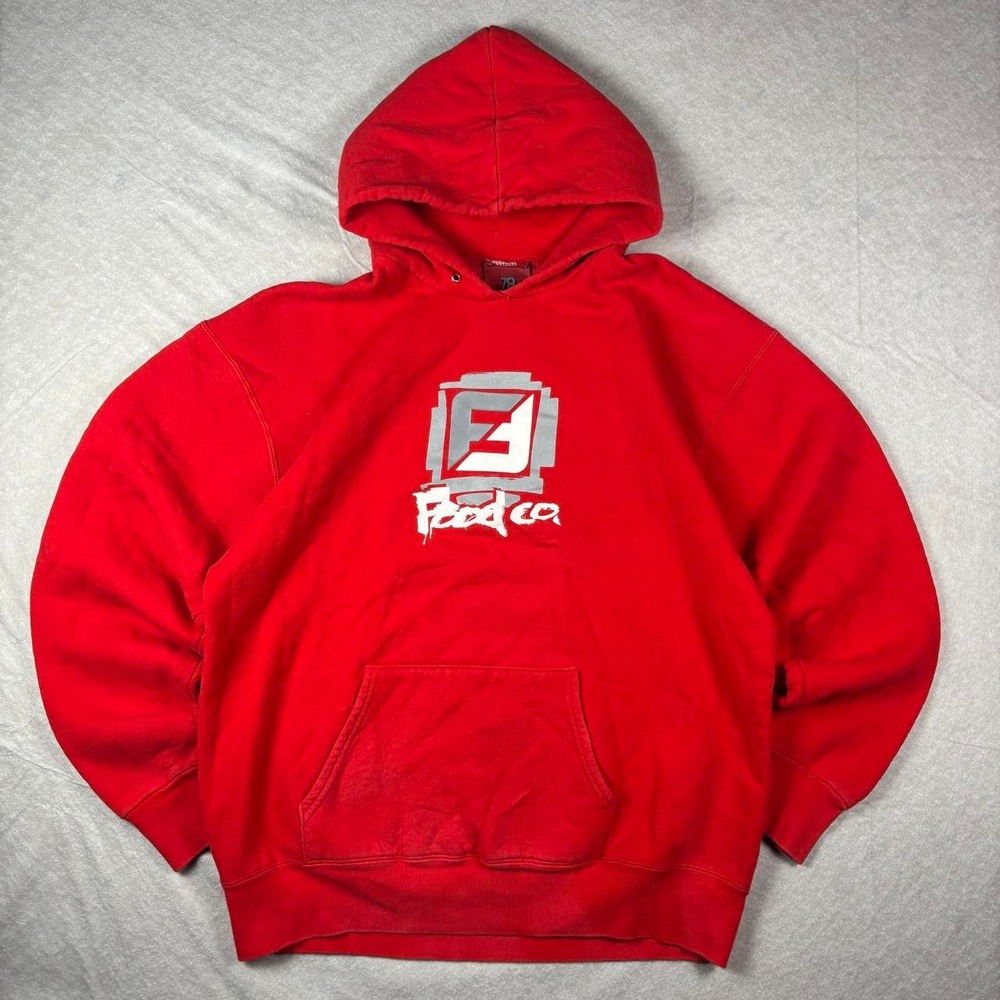 Red 78 Food Graphic Hoodie - XL